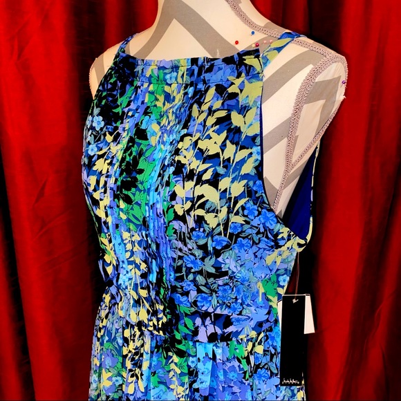 Nicole Miller Studio Womens Pintuck Halter Dress - Picture 6 of 9